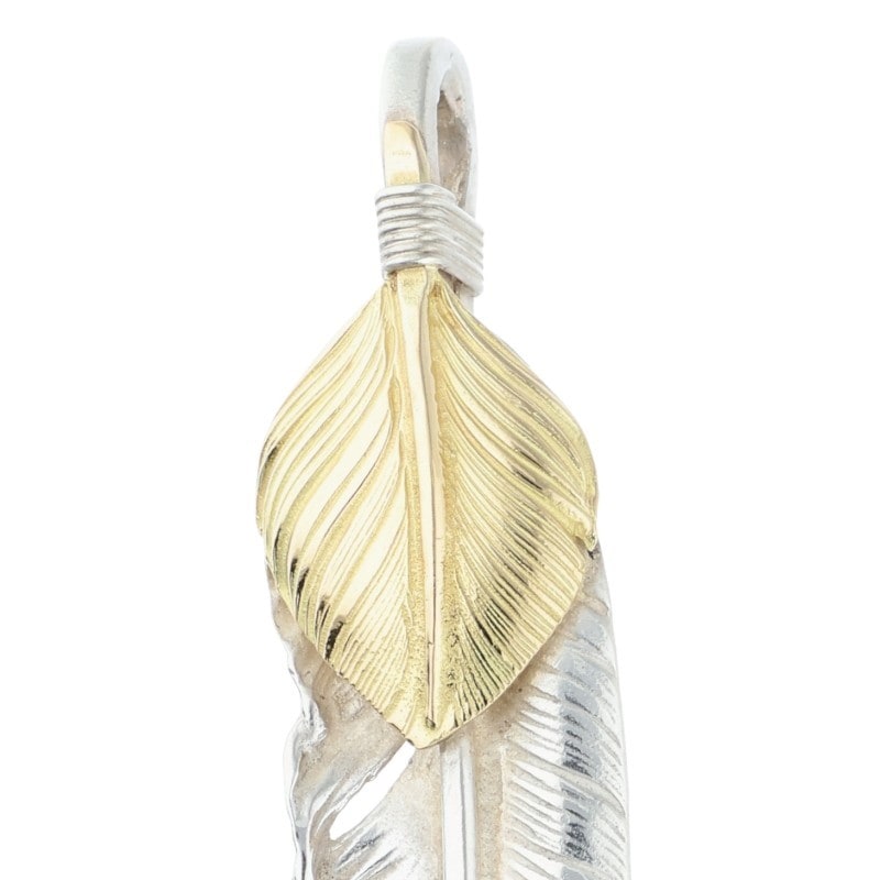 オールド上金特大フェザー 右向き ※広げあり 【取扱：原宿シルバー店