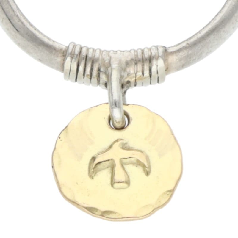 金メタル付きチャームリング〈11号〉 ※使用感あり【取扱：原宿