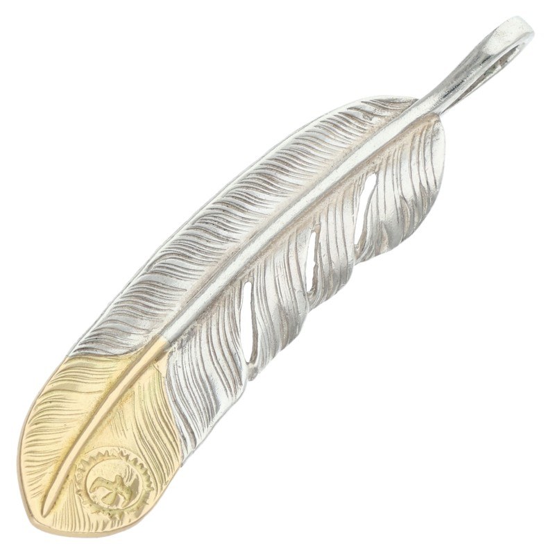 金付き特大フェザー右向き 先金特大フェザー 右向き 9.24g【取扱：原宿シルバー店】 | すべての