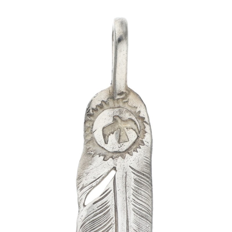 cholos フェザーペンダント　左向き　シルバー cholos フェザーペンダント 左向き シルバー フェザー(左向き