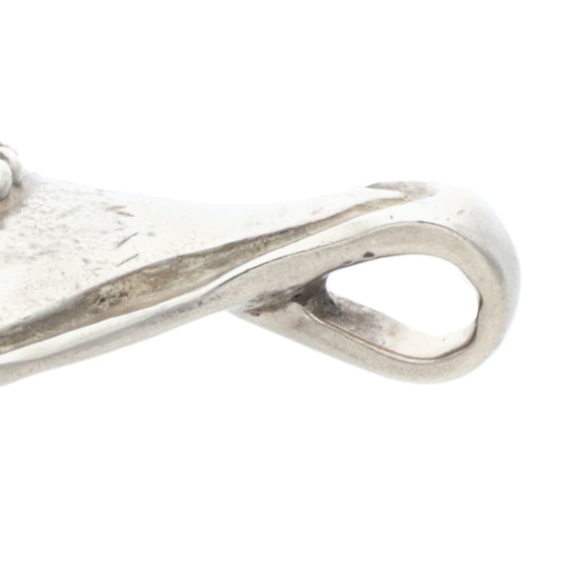 銀縄ターコイズ付きスプーン ※使用感あり【取扱：原宿シルバー店