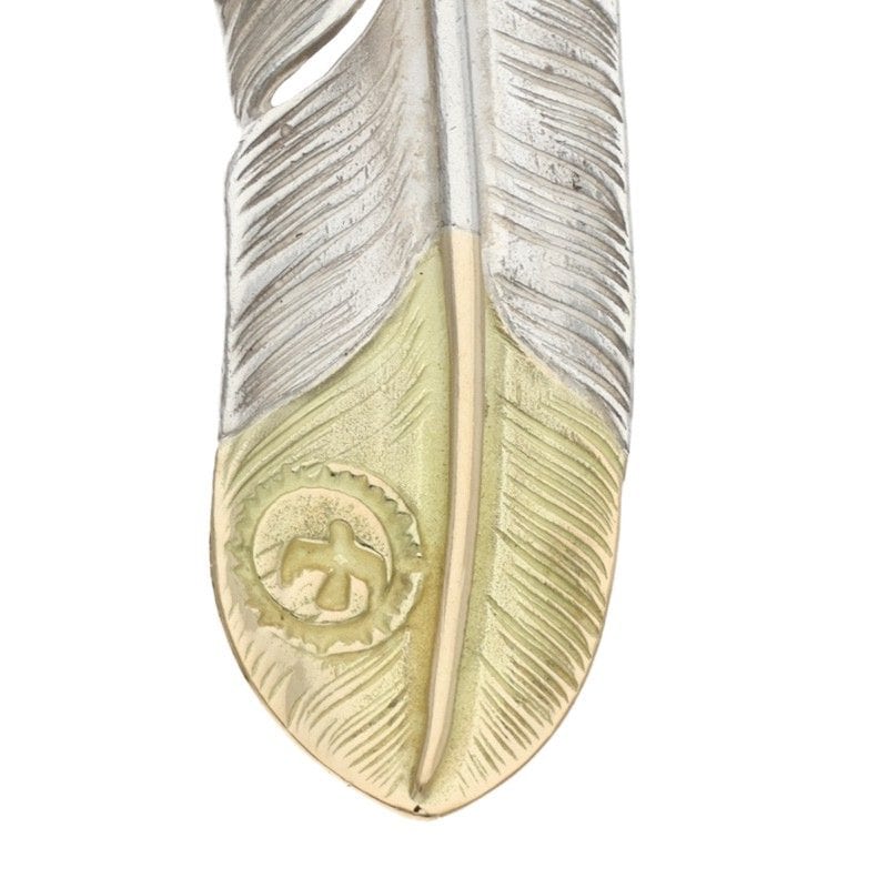 オールド先金特大フェザー 左向き 8.56g ※使用感、広げあり