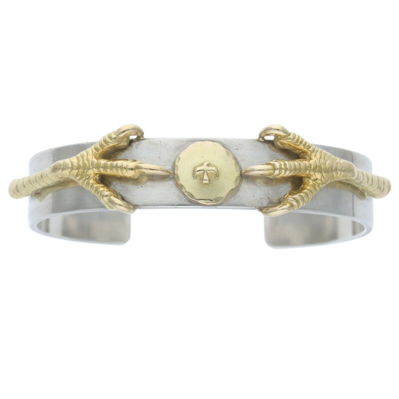 金爪付き平打ちブレス S ※ブレスのエンドに弱削れあり【取扱：原宿