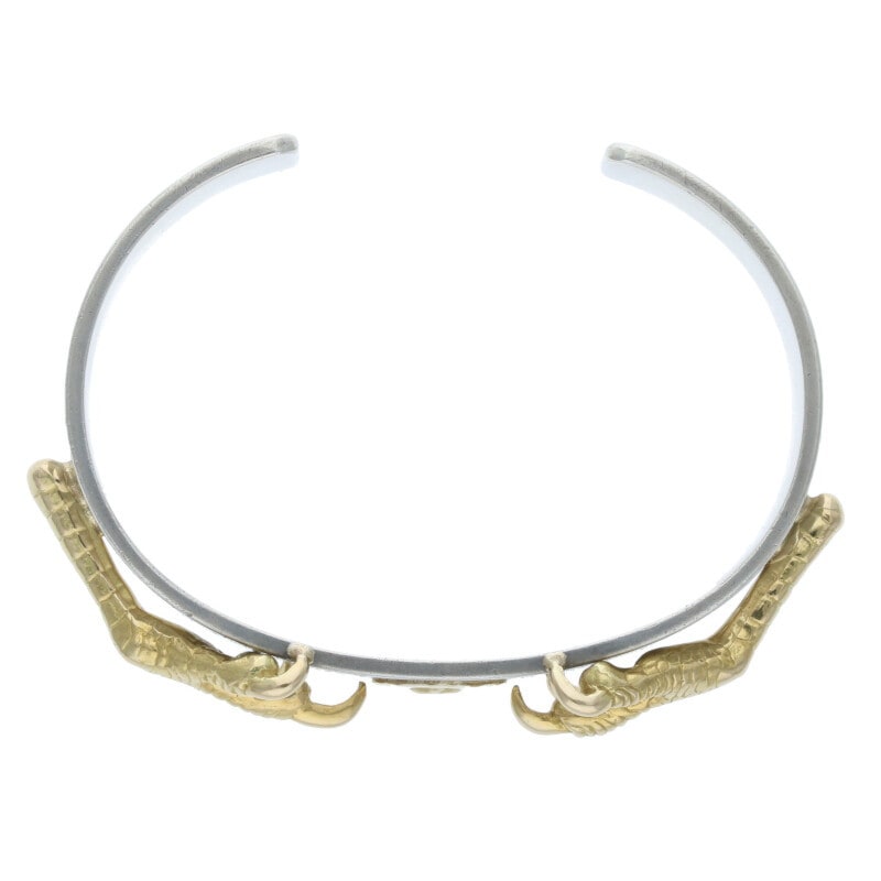 金爪付き平打ちブレス S ※ブレスのエンドに弱削れあり【取扱：原宿