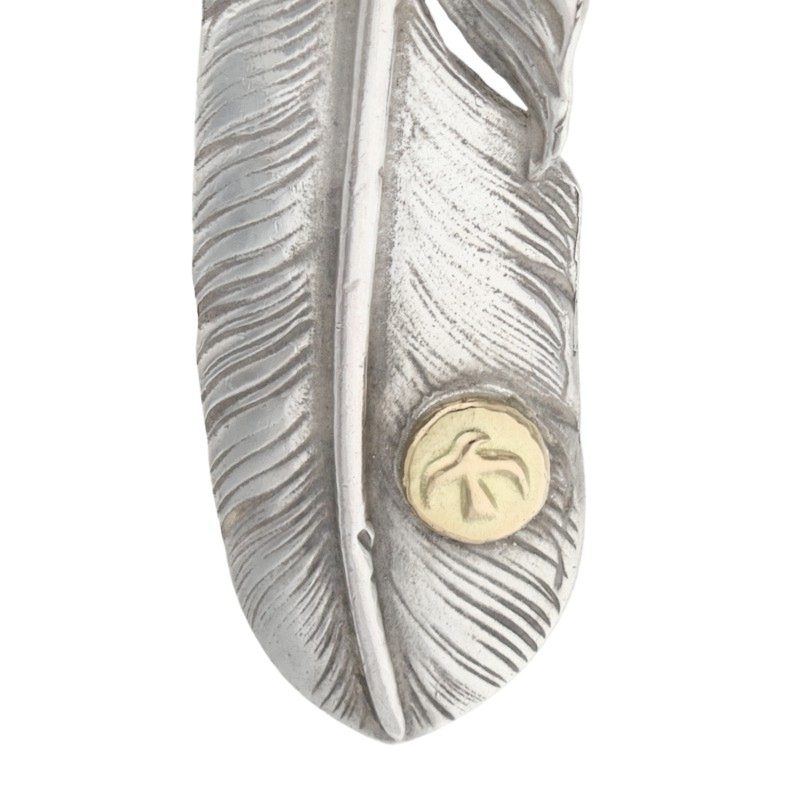 銀爪特大フェザーイボメタル 左向き ※使用感あり【取扱：原宿シルバー