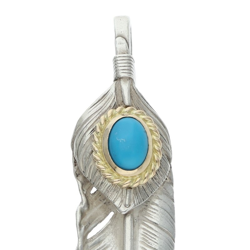 上銀　ターコイズフェザー　OLD タイプ 上銀 ターコイズフェザー OLD タイプ ゴローズ goro's[希少] [OLD][美