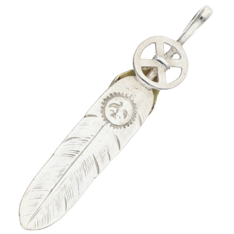 ゴローズ　ハートホイールフェザー大 RINKAN保証書原本 ハートホイールフェザー 大 ※使用感あり 【取扱：原宿シルバー店