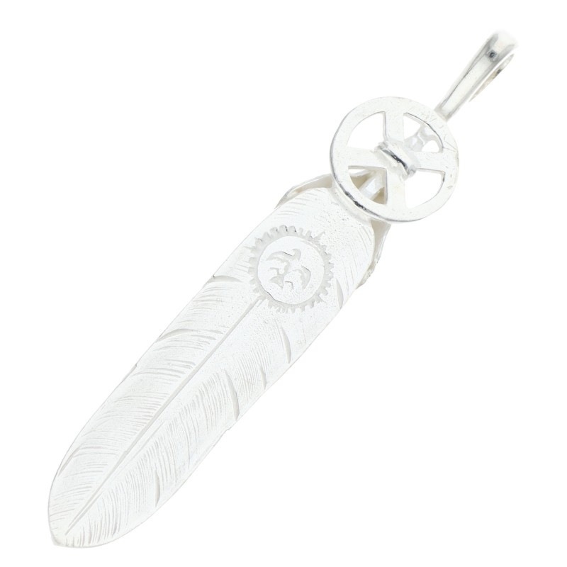 新品】SVハートホイールフェザー 大 【取扱：原宿シルバー店