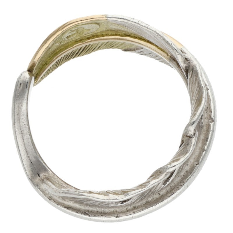 ゴローズ　先金特大フェザーリング 右向き 19号 先金特大フェザーリング 〈19号〉 8.97g ※継ぎ目弱クラックあり 【取扱