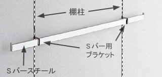 ロイヤル SB-24 角パイプ用 Sハンガーブラケット(外々用) 【A-182S