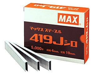MAX（マックス） ステープル 4J型 【416J シロ】 針5000本/箱