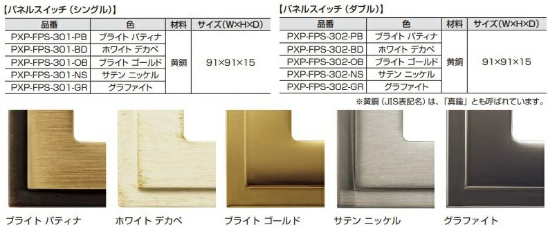 スガツネ ランプ LAMP 【パネルスイッチ （シングル） PXP-FPS型