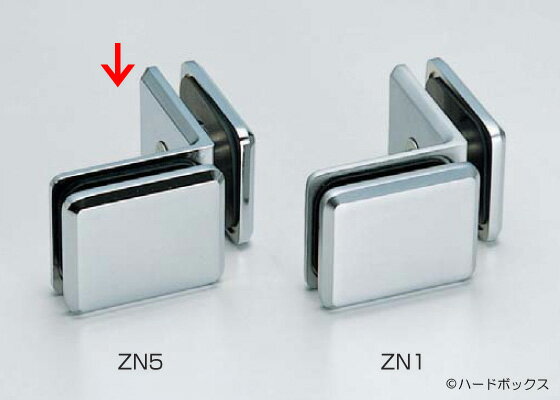 スガツネ】 P&S ガラス固定金具 4874型 【4874ZN5】 【45mm】 【クロム