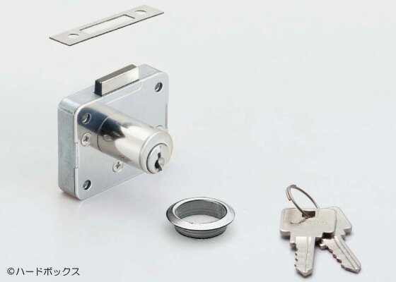 スガツネ】 ランプ印 面付シリンダー錠2650型 【2650-30-DN-D