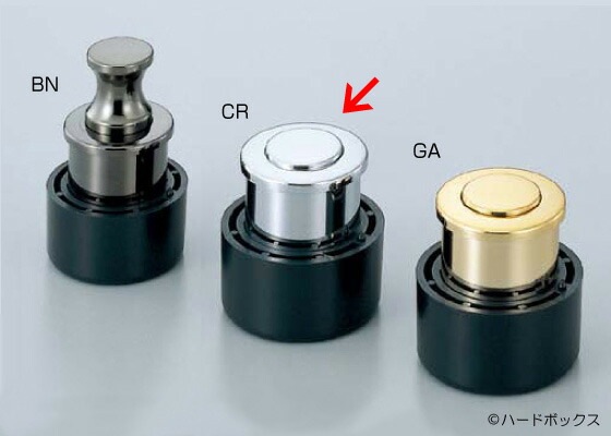 スガツネ】 ランプ印 プッシュつまみ PK03型 【PK03CR】 【φ39.5