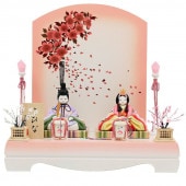 雛人形 こひな 木目込み 花珠 さくらさくら 横幅35cm