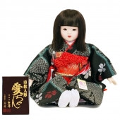 市松人形 齊藤公司作 お座り市松人形 13号 桜柄 横幅34cm