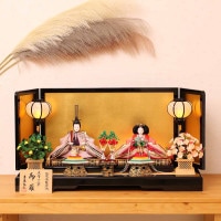 雛人形 吉徳大光×天祥 親王飾り 十二単姿雛 横幅75cm