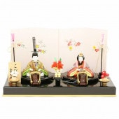 雛人形 こひな 木目込み 桜橘 龍村裂 龍村美術織物ブランド 正絹裂地 横幅40cm