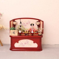 雛人形 工房天祥 収納飾り 雛束帯十二単雛 二人雛 横幅60cm