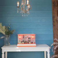 雛人形 工房天祥 彩の姫 親王飾り アクリルケース 横幅48cm