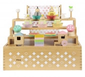 雛人形 Puca(プーカ) 木製 プーカのひなにんぎょう 横幅38cm