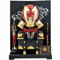５月人形彫金兜飾り 五月人形 兜飾り ゴールド 純金箔押兜 大鍬8号兜 横幅54・60cm