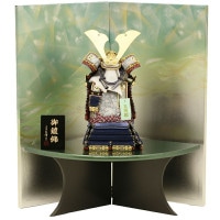 五月人形 工房天祥 奉納鎧 5号 天勢 正絹紺糸縅 横幅52cm