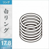武者絵のぼり 単品 徳永 白リング 1袋6ヶ入 直径17.8cm