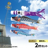 鯉のぼり ベランダ用 キング印 寿光 ホームセット 黒鯉2m