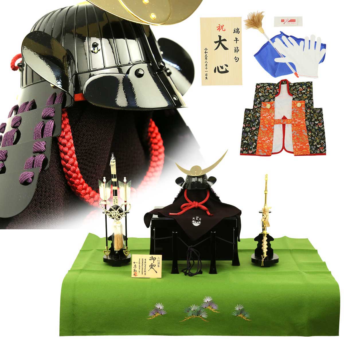 上杉謙信のミニ兜♣加藤一冑作◉日輪三日月兜♦5月の節句最適 上杉謙信のミニ兜♧加藤一冑作◉日輪三日月兜♢5