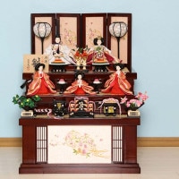 雛人形 宮びやか 三段収納飾り 三段飾り 収納飾り 五人飾り n22pr-ksj10-wae 横幅60cm