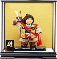 五月人形 工房天祥 ケース飾り 健ちゃんシリーズ 大鎧着 横幅45cm