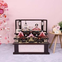 雛人形 工房天祥 三段飾り 五人飾り 小春 花梨 束帯十二単 横幅70cm