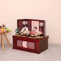 雛人形 工房天祥 収納飾り 親王飾り 夢小町 束帯十二単 横幅70cm