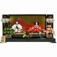 雛人形 久月 親王飾り 平飾り 大人の雛まつり重陽の節句 横幅77cm