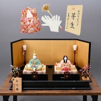 雛人形 木目込み 平飾り 親王飾り 柿沼東光 彩光雛セット 横幅72cm