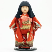 市松人形 齊藤公司作13号 正絹本仕立 横幅33cm