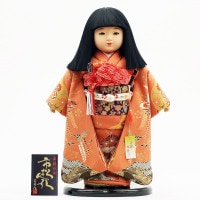 市松人形 齊藤公司作13号 正絹本仕立 横幅33cm