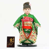 市松人形 齊藤公司作13号 横幅33cm