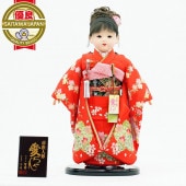 市松人形 齊藤公司作13号 横幅33cm