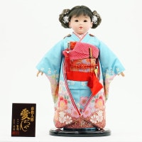 市松人形 齊藤公司作13号 横幅33cm