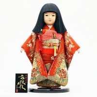 市松人形 齊藤公司作13号 横幅33cm