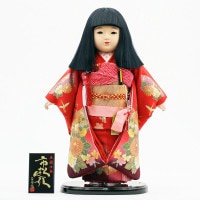 市松人形 齊藤公司作13号 横幅33cm