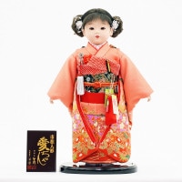 市松人形 齊藤公司作13号 横幅33cm