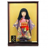 市松人形 公司作 市松人形13号 ケース飾り 横幅43cm