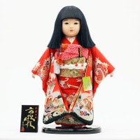 市松人形 齊藤公司作13号 横幅33cm