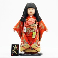 市松人形 齊藤公司作13号 横幅33cm