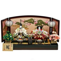雛人形 工房天祥 親王飾り 三五親王 京都西陣裂地 束帯十二単 横幅72cm