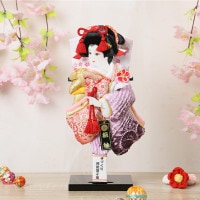 羽子板 押絵羽子板 8号 スタンド付き 横幅15cm